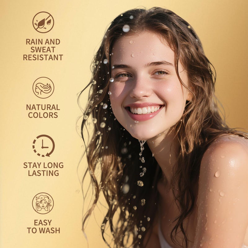 gowwim Hairline Powder (Red-Brown Bright) - Instantly Cover Gray Hair with Color Shadow, Touch-Up for Thin Hair 4g - Image 3