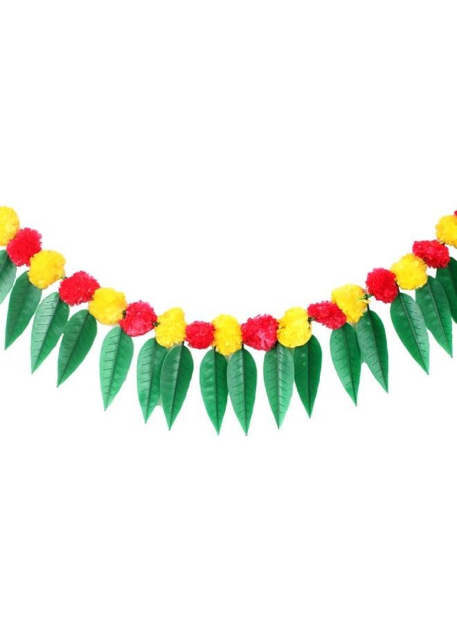 Mango Leaves Decorative Pompom Door Toran 98cm - pzsku/Z650E3035828E8354396EZ/45/_/1727433931/a8642085-fa0a-4eb7-8b0d-9a0871bb1363