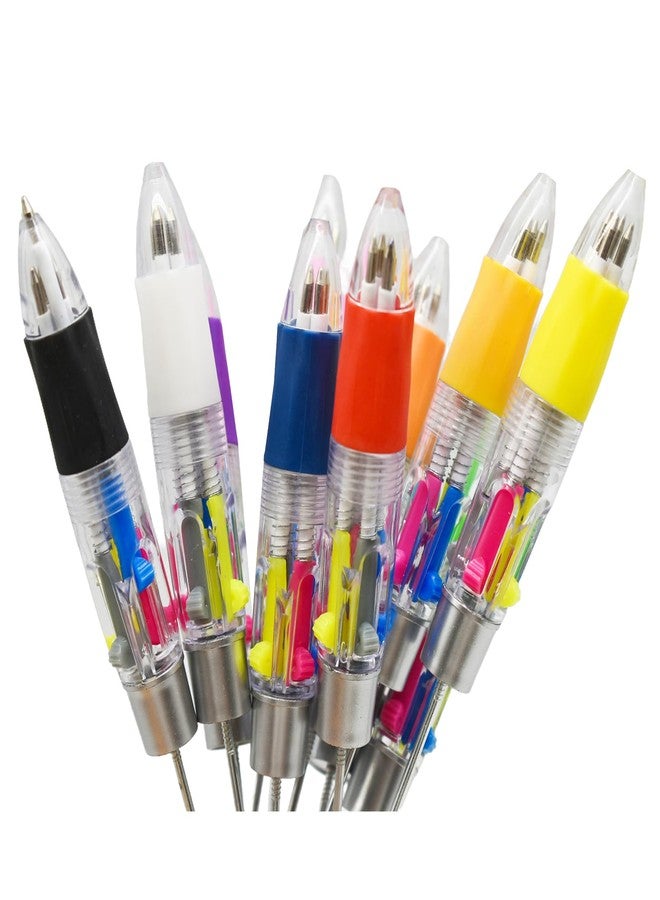 Lopenle 36 Pcs Multicolour Beadable Ballpoint Pens Retractable 4 in 1 Colored Bead Pen DIY Beads Pens for School Office Home（Multicolor） - Image 5