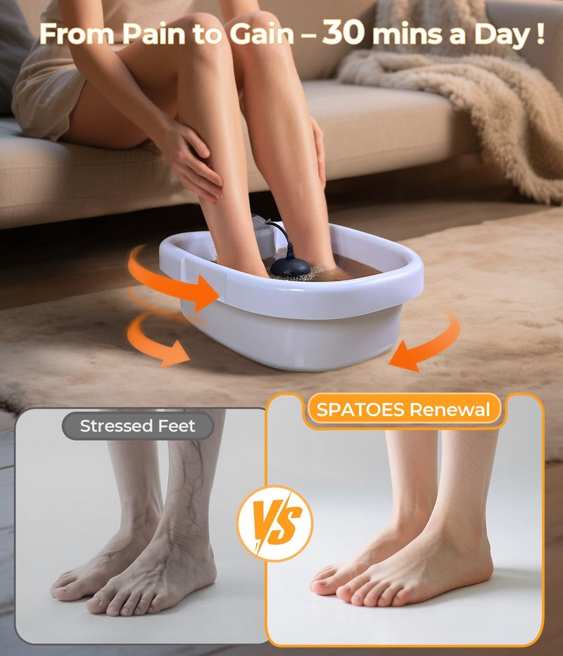 SPATOES Ionic Foot Detox Machine 3.0, Foot Spa at Home detox, Ion Detox Foot Bath Cleanse Machine to Remove Toxins -2 Arrays, 15 Disposable Foot Bath Liners, Detox Sea Salt, Upgraded Durable Basin - Image 4