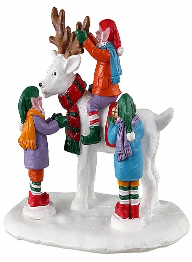 Lemax Village Collection Reindeer Snowman - Image 1