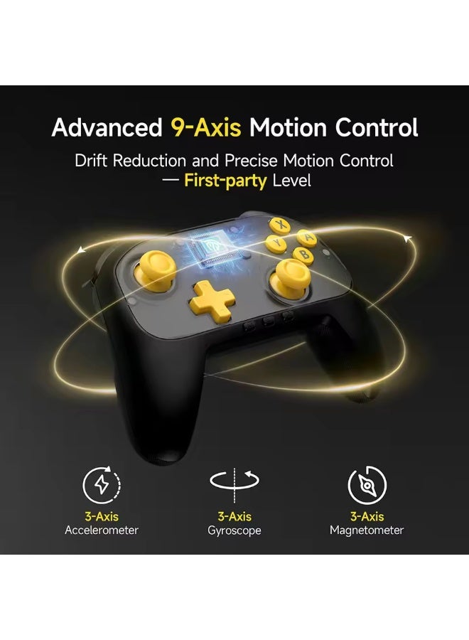 EasySMX S10C Gamepad 9-Axis Gyroscope 1000Hz Polling Rate Controller for Switch 1/2/PC/Android Phone/TV, Premium Joystick Turbo - Image 4