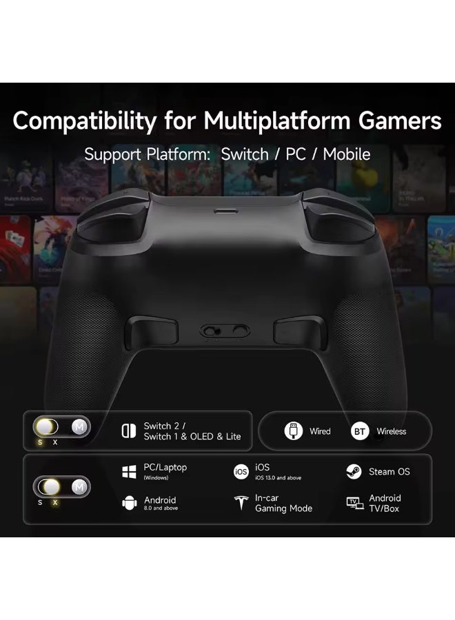 EasySMX S10C Gamepad 9-Axis Gyroscope 1000Hz Polling Rate Controller for Switch 1/2/PC/Android Phone/TV, Premium Joystick Turbo - Image 5