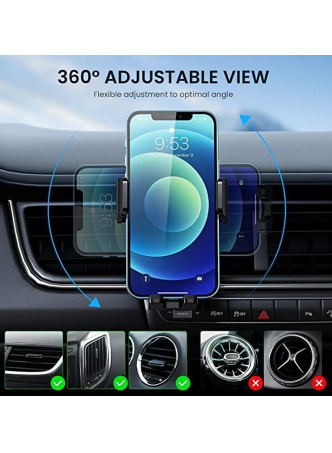 Captaintech Car Phone Holder Mount Phone Mount for Car Windshield Dashboard Air Vent Universal Hands-Free Automobile Mounts Cell Phone Holder Fit for iPhone Smartphones  - Image 4