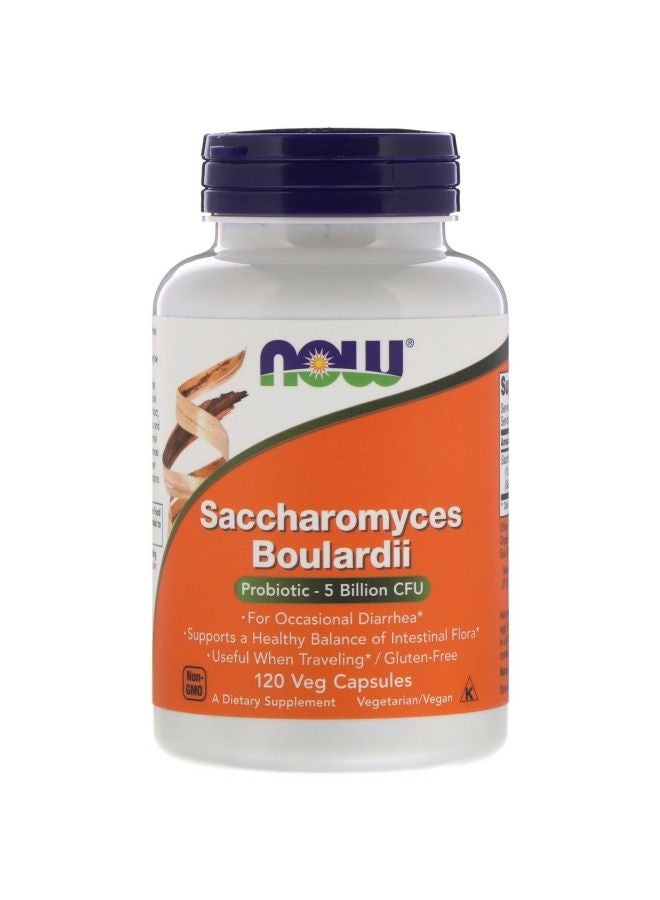 Saccharomyces Boulardii Dietary Supplement 5 Billion CFU - 120 Veg Capsules