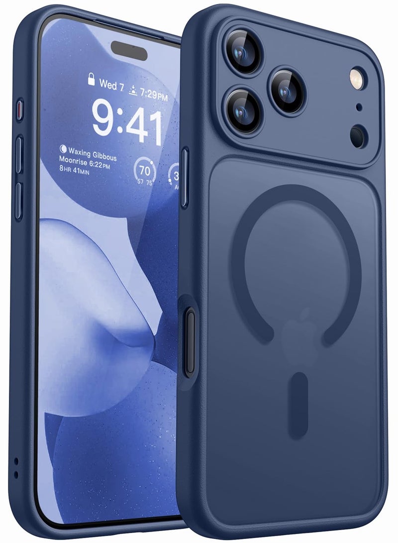 SOKAD MagSafe Matte Blue Case for iPhone 17 Pro, Full Camera Protection - Image 1
