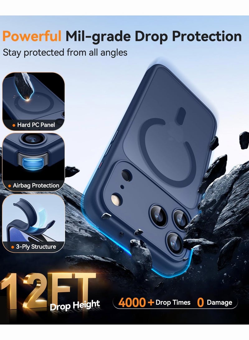 SOKAD MagSafe Matte Blue Case for iPhone 17 Pro, Full Camera Protection - Image 5