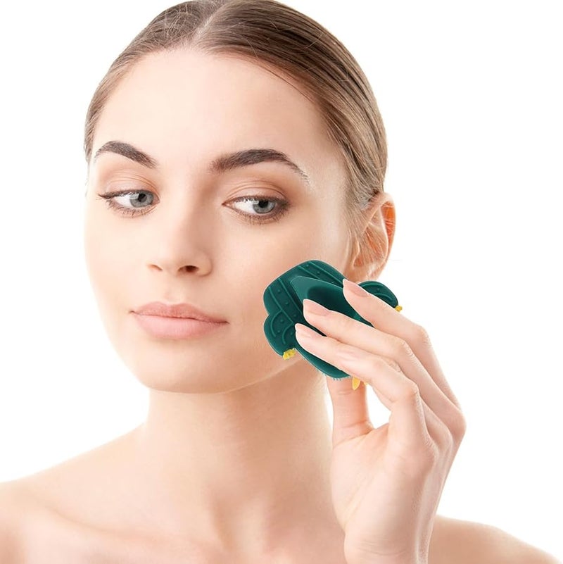 3Pcs Silicone Facial Brush For Women Soft Exfoliating Massage Skin Cleaner Multi Color - Image 4