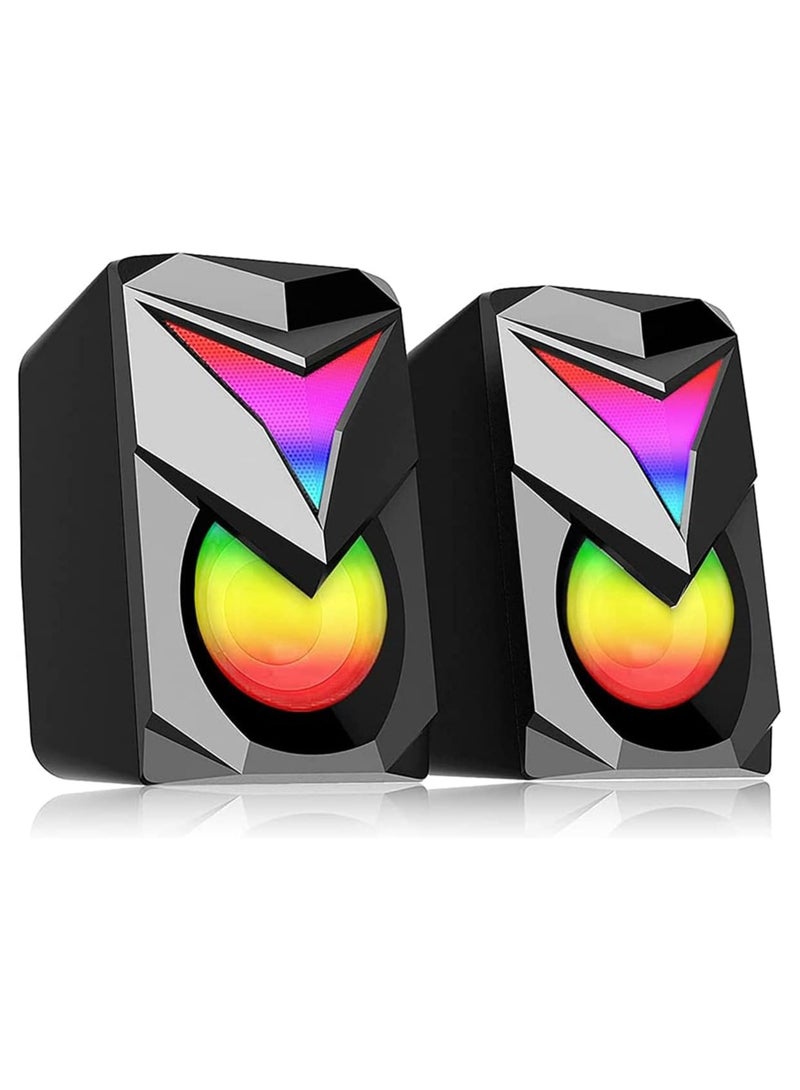 Redragon GS700 Toccata RGB 2.1 Gaming Subwoofer Speakers – Aux 3.5mm Stereo Surround – Heavy Bass sound loudspeakers for computer PC - Image 3