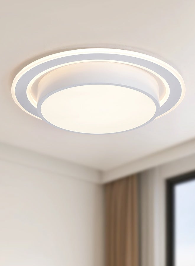 YATAI LIGHTING Modern Round LED Ceiling Light, 140W Built-In LED Fixture with Three-Color Dimming (3000K-6000K) and Switch Control for Bedroom, Dining Room, Hall, and Study,47cm - Image 1