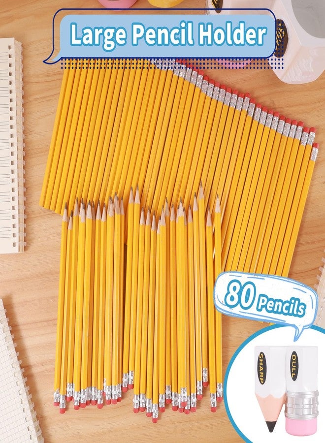 FYXMI Pencil Dispenser for Classroom, Sharp Dull Pencil Holder for Classroom For Library, Study Room, Children's Day, Back-To-School Student Gift (Yellow) - Image 3