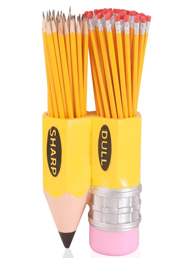 FYXMI Pencil Dispenser for Classroom, Sharp Dull Pencil Holder for Classroom For Library, Study Room, Children's Day, Back-To-School Student Gift (Yellow) - Image 1