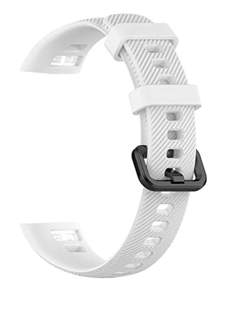 Silicone Honor band (4 - 5) Replacement Strap - White