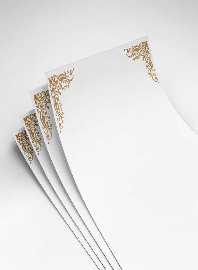 alterEgo Letter Writing Paper and Envelopes (A5 Size, Pack of 24,Luxor Gold) - Image 2