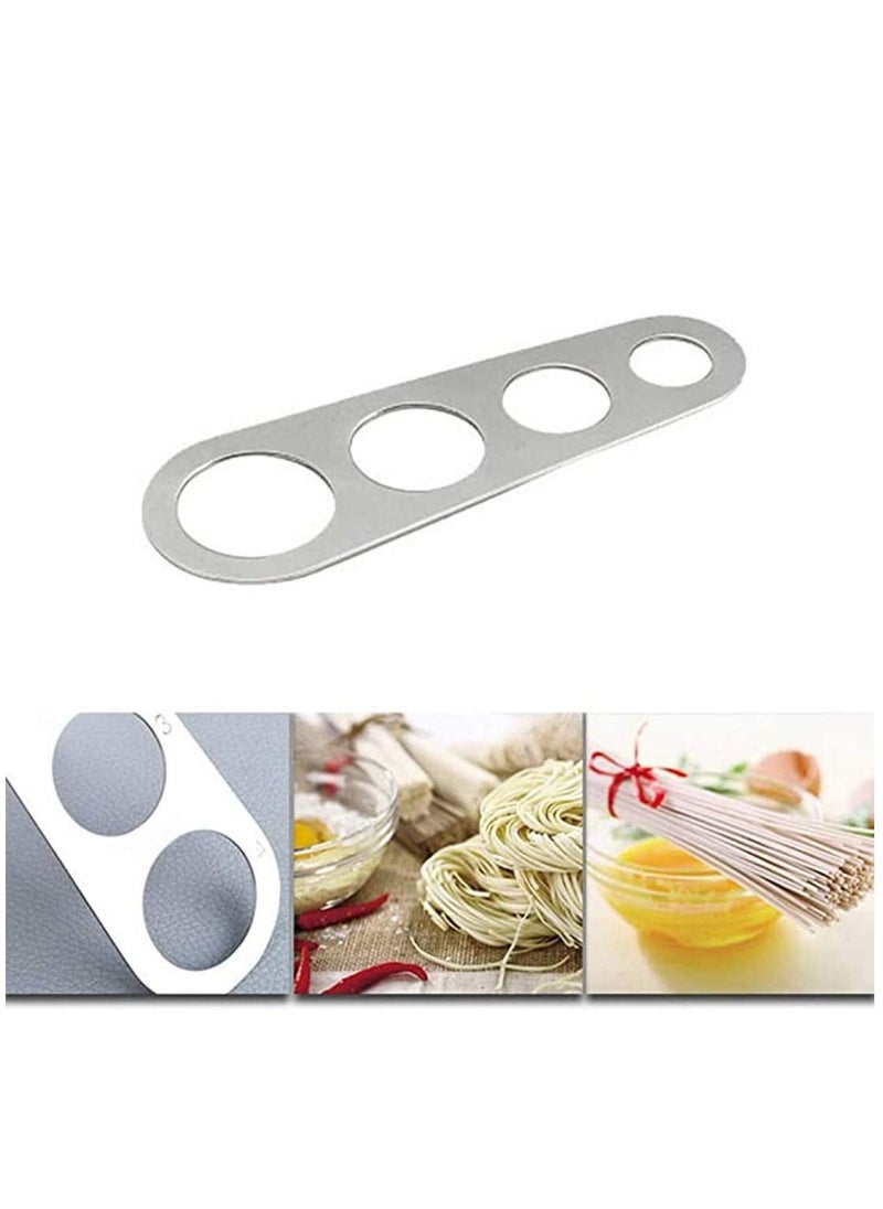 SYOSI - Spaghetti Measure Portion Control 2 Pack 4-Holes Stainless Steel Pasta Cook Kitchen Cake Ruler Noodle - Image 1