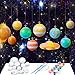 Innconee 36 Solar System Model Project Kit Include 14 Solar System Foam Balls 12 Pigment 2 Brushes DIY Polystyrene Spheres Balls for Outer Space Planet Foam Kids School Science Projects - Image 3