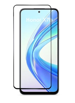Honor X7b Screen Protector - Edge to Edge Tempered Glass Screen Protector Black, High Transparency, Delicate Touch, Anti-Explosion, Smooth Arc Edges, Easy Installation