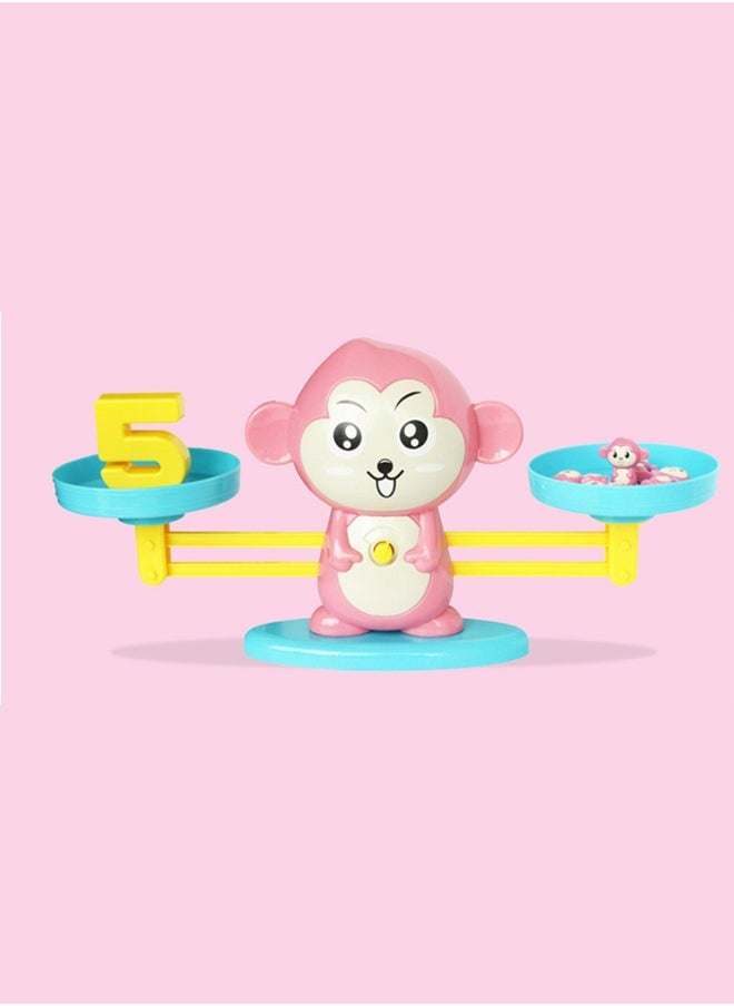 Monkey Number Balance Educational Counting Tool -Learning Toy for Kids Set with Colorful Monkeys Number Blocks 1-10, 30 Double-Sided Activity Cards, Scale & Stand - Ideal for Home, School & Tutoring​ ﻿  - Image 3