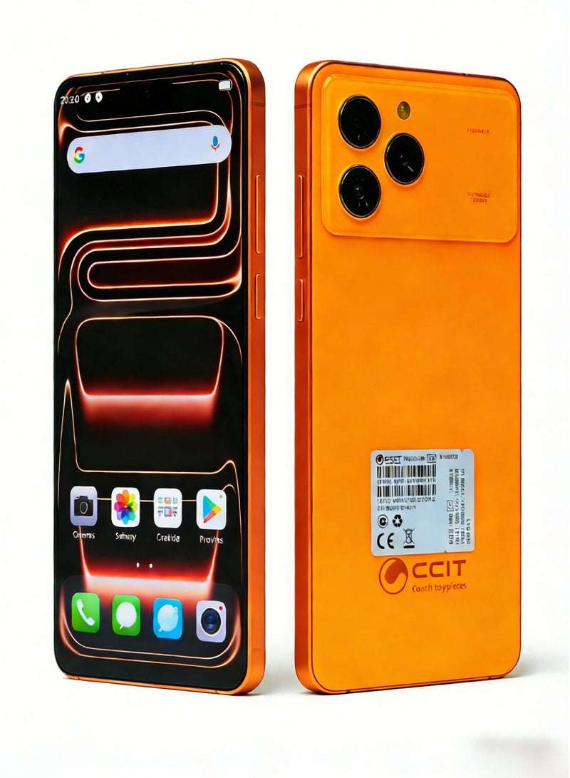 CCIT NOTE70 Pro 5G Smartphone, 7.2" Display, 8GB RAM, 256GB Storage, 5000mAh Battery - orange - Image 1