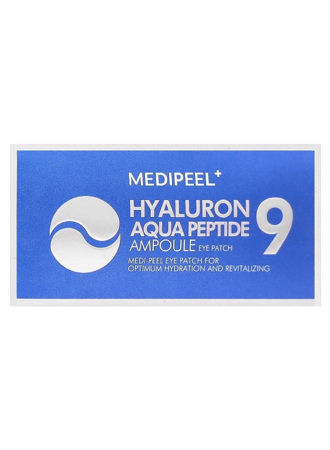 MEDIPEEL Medi-Peel, Hyaluron Aqua Peptide 9, Ampoule Eye Patch, 60 Patches, 1.6 g Each  - Image 2