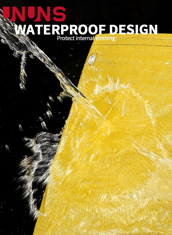 UNUNS Large Capacity Moving Bags,1Pc 250L Waterproof Storage Bins With Drawstring And Visual label for Bedding,Clothes,and More,Ideal for Home Organization and Relocation,50x50x100cm,Black Yellow - Image 5