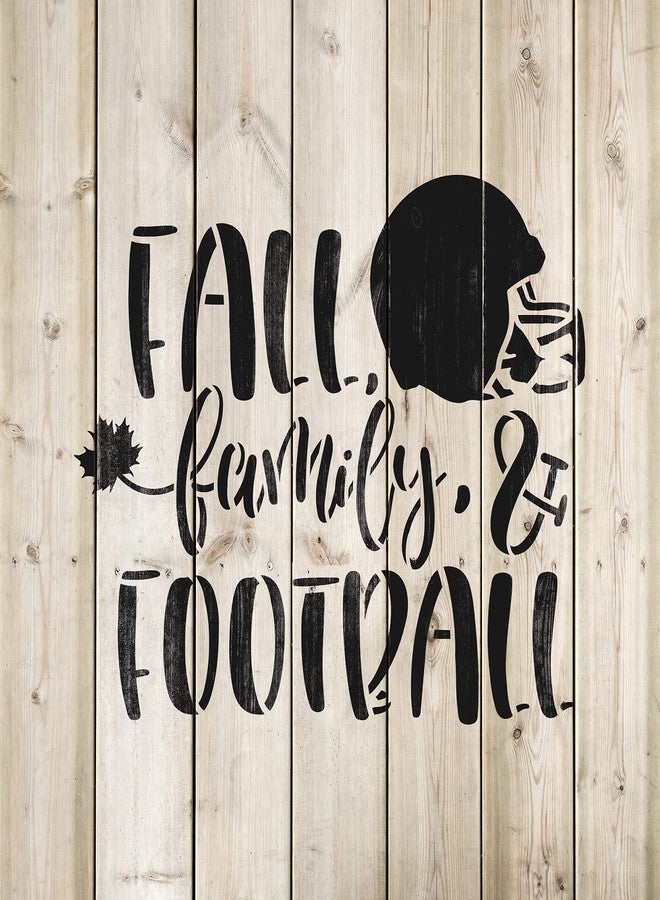 Stencil Revolution Fall Family Football Stencil - Family Stencil, Mylar Stencil, Fall Craft, Fall Stencils, Family Stencils - Image 4
