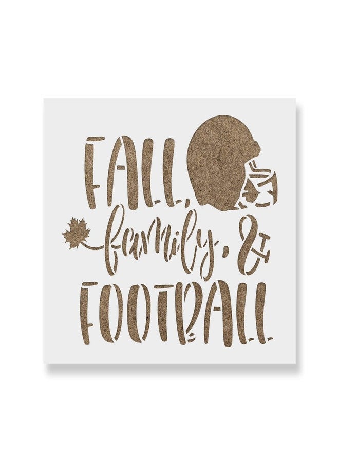 Stencil Revolution Fall Family Football Stencil - Family Stencil, Mylar Stencil, Fall Craft, Fall Stencils, Family Stencils - Image 1