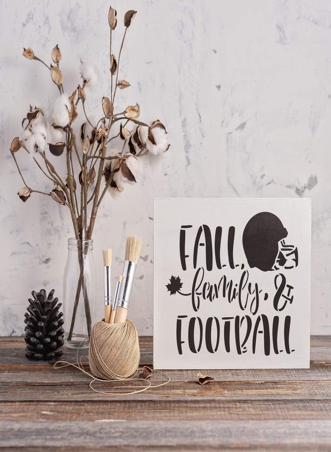 Stencil Revolution Fall Family Football Stencil - Family Stencil, Mylar Stencil, Fall Craft, Fall Stencils, Family Stencils - Image 3