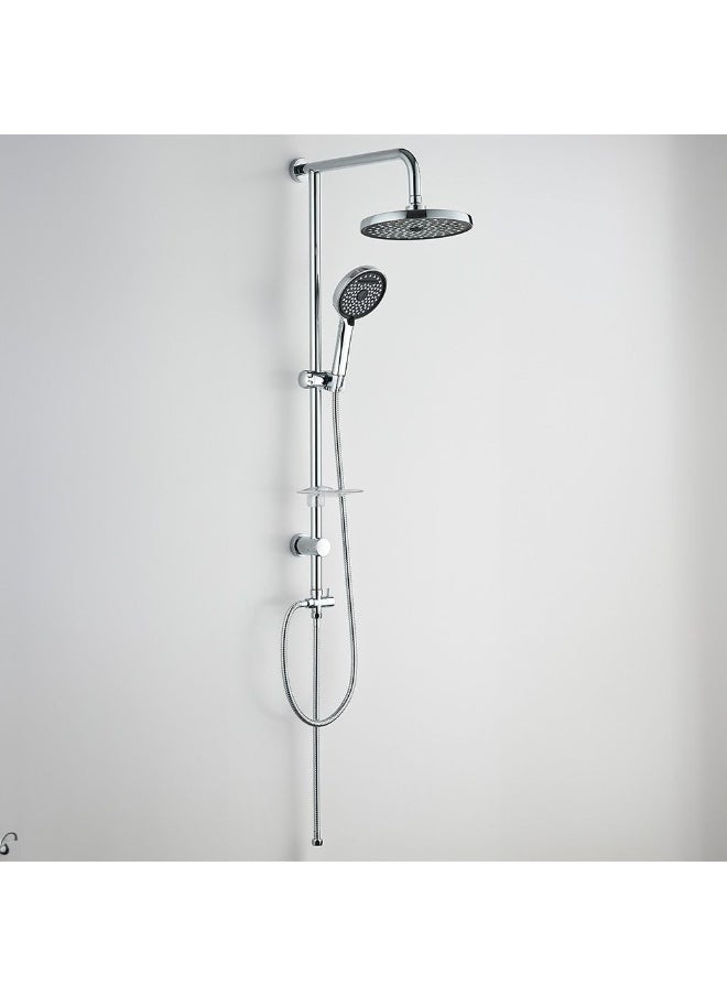 DANUBE HOME Milano Alyssa Shower Column â€“ Luxury Wall Mounted Shower Panel with Rainfall Head & Hand Shower | Sleek Design, Adjustable Settings, for Modern Bathrooms  - Image 1