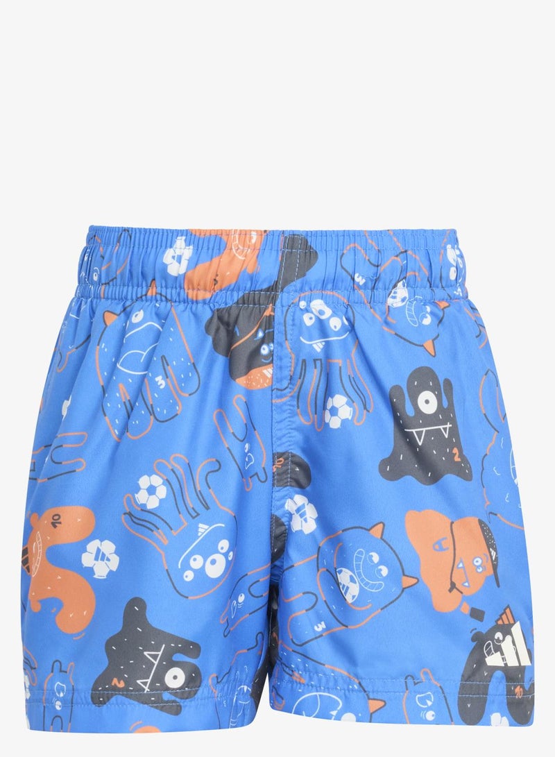 Adidas TIRONSTER ALL OVER PRINT SWIM SHORTS - Image 1