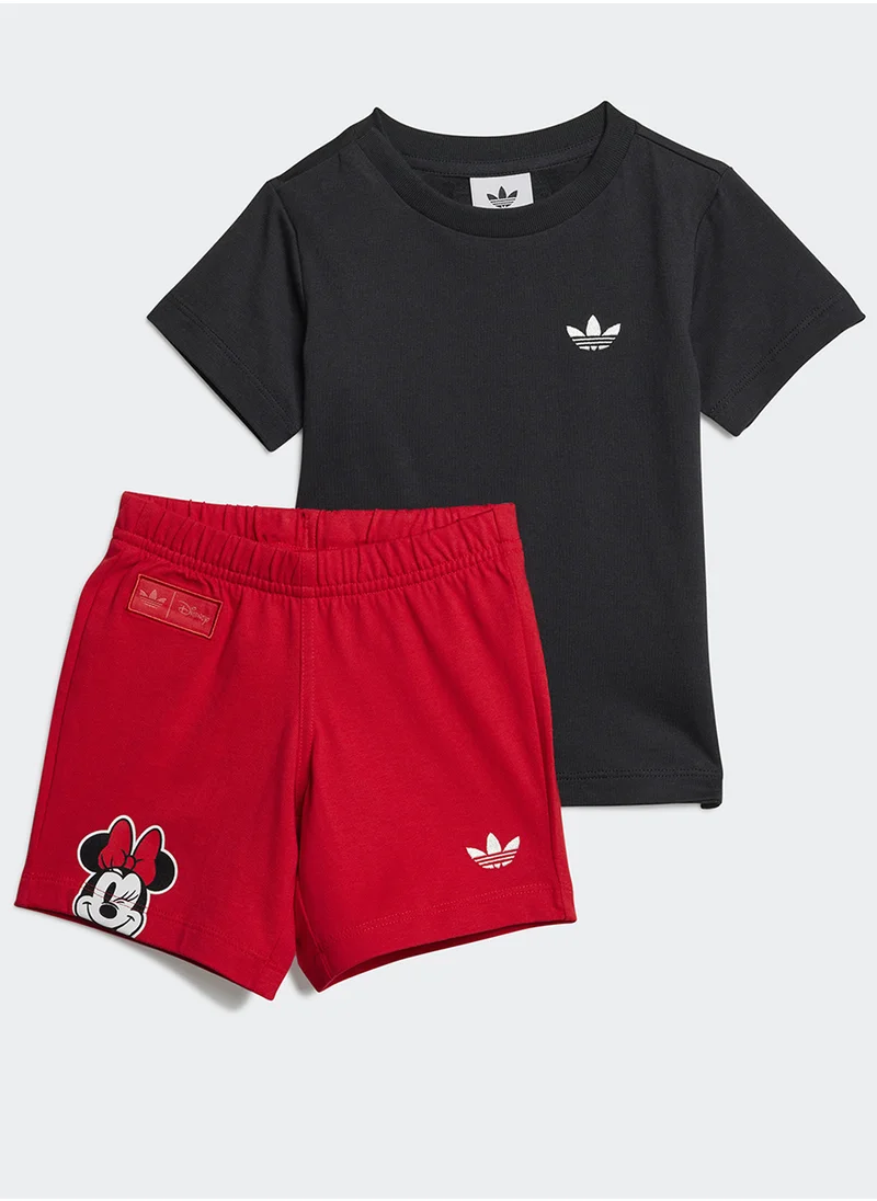 adidas Originals Infant Disney'S Minnie Mouse Printed Shorts Set