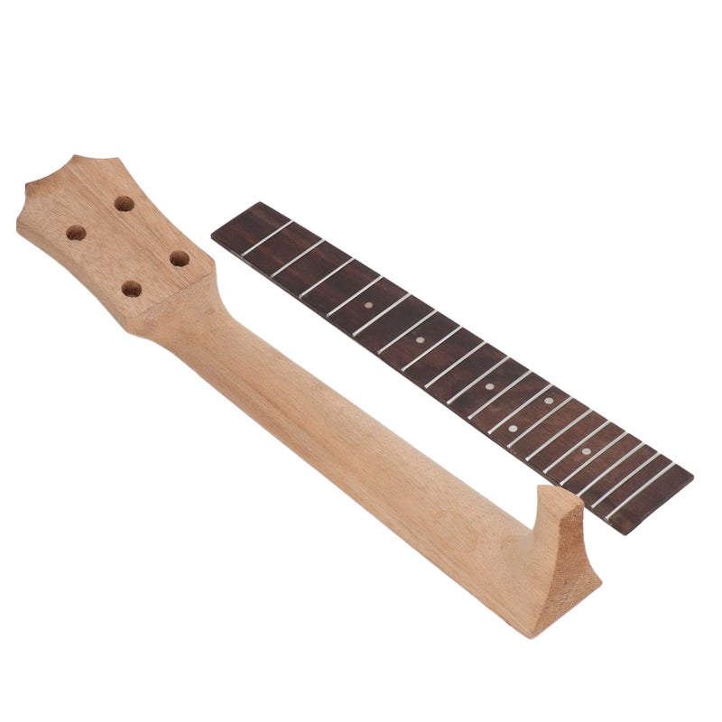 Ukulele Fretboard Neck Set Rosewood Okoume Wood Fingerboard Replacement for 4 String Musical Instrument 26in - Image 5