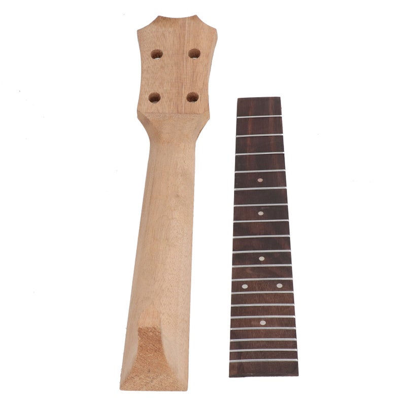 Ukulele Fretboard Neck Set Rosewood Okoume Wood Fingerboard Replacement for 4 String Musical Instrument 26in - Image 2