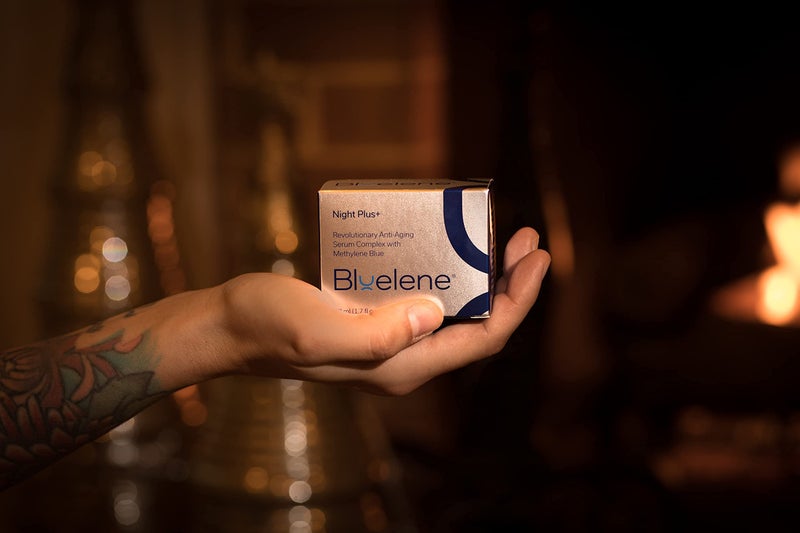 Bluelene Anti-wrinkle Night Plus+ Cream, with Methylene Blue and Vitamin C serum. (50 ml) - Image 2