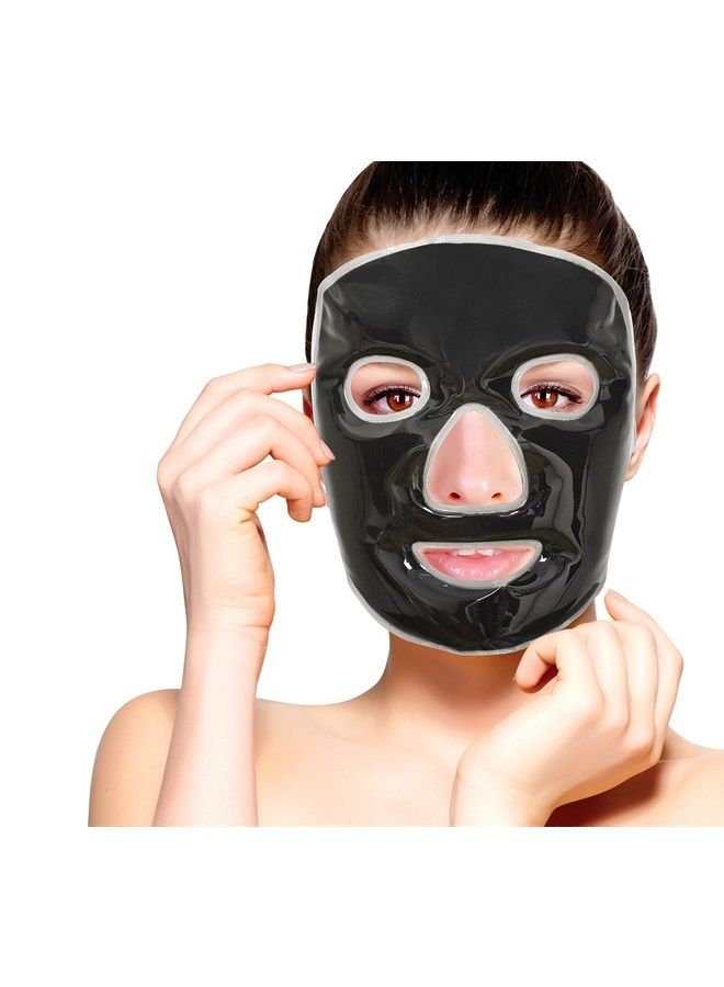FOMI Cold Clay Facial Ice Mask | Cooling Face Mask for Acne, Swollen Face, Puffy Eyes, Dark Circles, Headache, Migraine, Sinus Relief | Fabric Backing | Natural Clay Filling (X-Large) - Image 1
