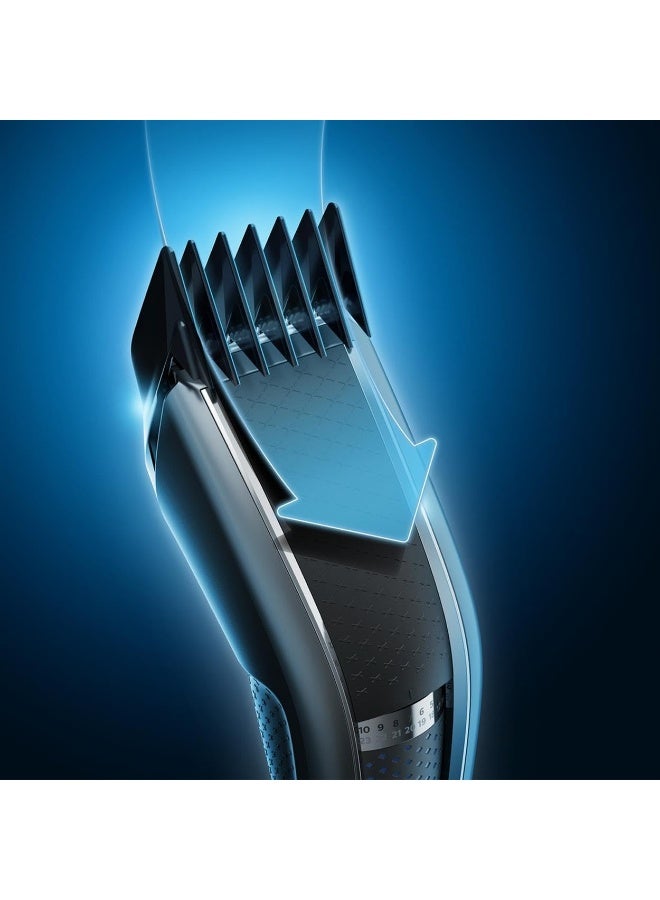 Philips HC5630/15 Series 5000 Hair Trimmer with 28 Length Settings, 3 Comb Attachments and Turbo Mode silver - Image 2