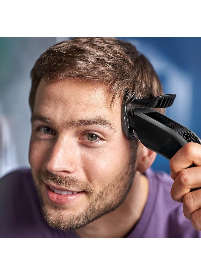 Philips HC5630/15 Series 5000 Hair Trimmer with 28 Length Settings, 3 Comb Attachments and Turbo Mode silver - Image 3