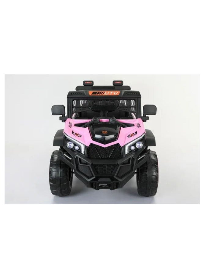 Multi-colored 4×4 electric toy car for children (pink), pink - Image 2