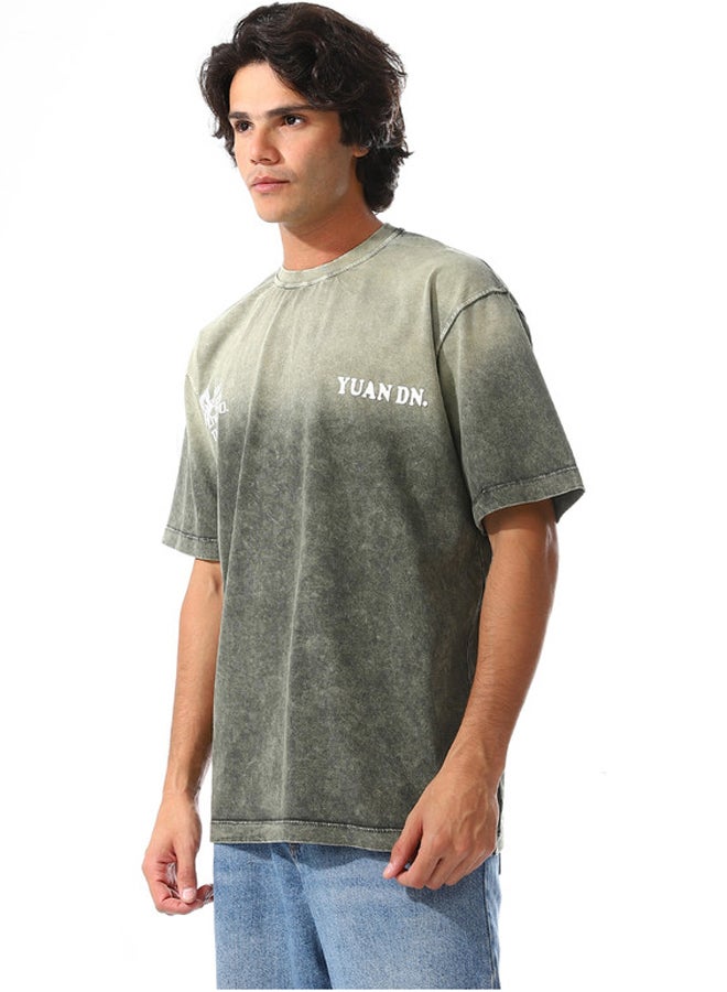WHITE RABBIT Tie Dye Comfy Round Neck T-Shirt  - Image 2