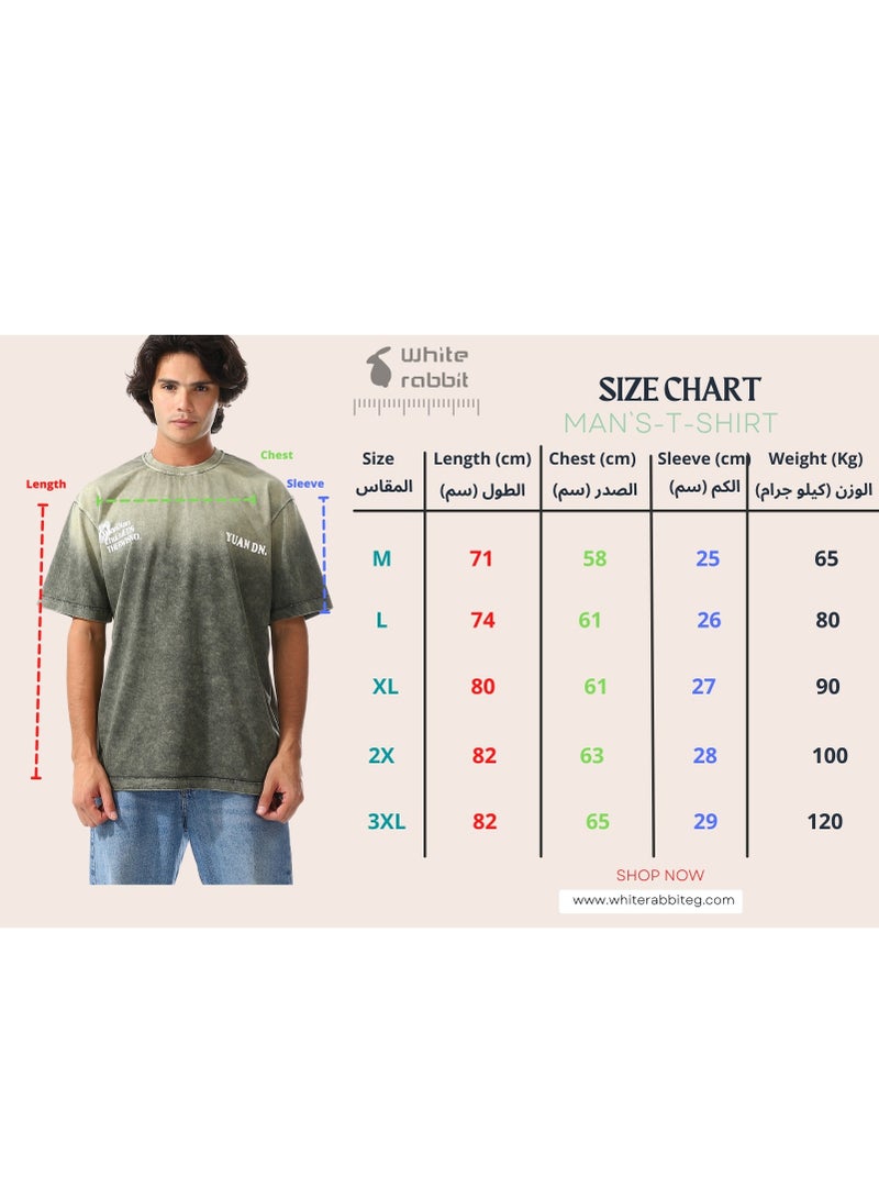 WHITE RABBIT Tie Dye Comfy Round Neck T-Shirt  - Image 5