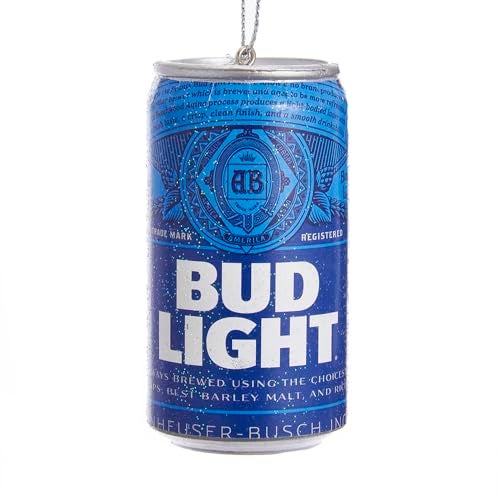 Budweiser Kurt Adler Budweiser Bud Light Beer Can Christmas Ornament