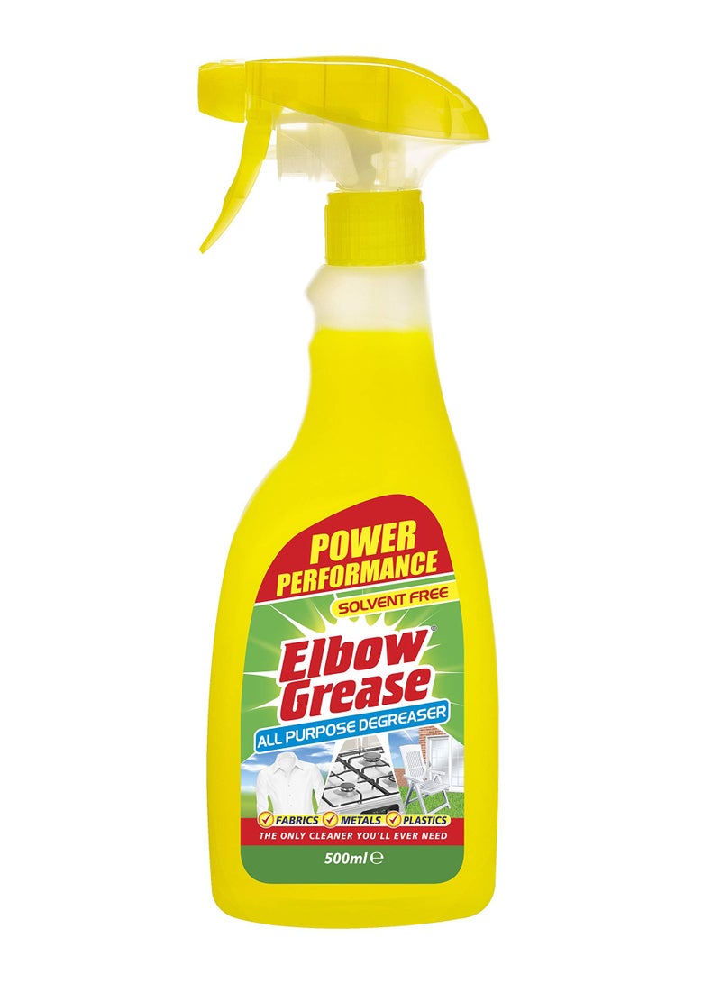 Elbow Grease All Purpose Degreaser Spray 500ml Powerful Kitchen Cleaner for Oven, Hob & Grill Removes Tough Grease, Oil & Stains Multi Surface Household Cleaning Spray - Image 1
