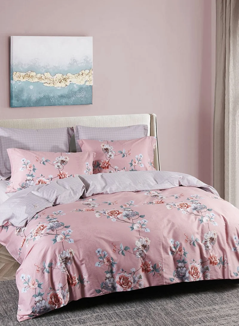 Dwell Studio King Blush Coraly King Duvet Cover Set + Sheet