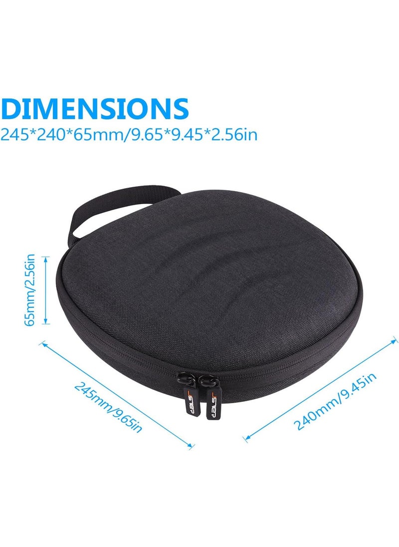 JSVER - Case for AirPods Max JSVER Hard Carrying Case for Apple AirPods Max Headphone Supports Sleep Mode OverEar Headsets Portable Storage Bag Black - Image 1
