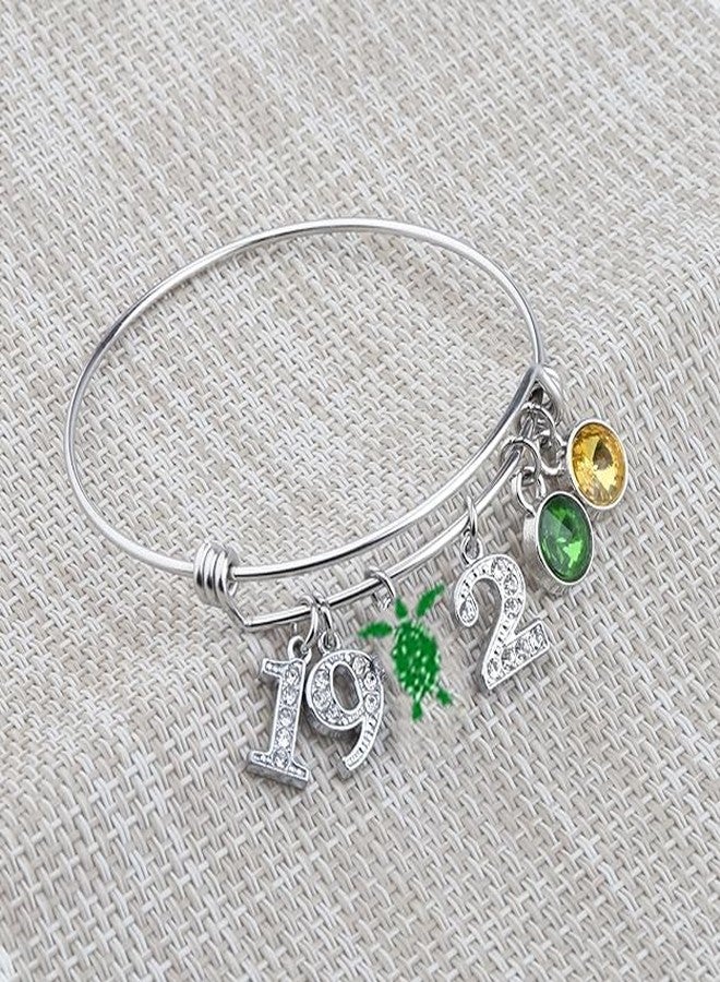 SEIRAA Sorority Green & Yellow Gifts Sorority Nursing Sorority Jewelry Greek Sorority Charms Bracelets (Bracelet) - Image 4
