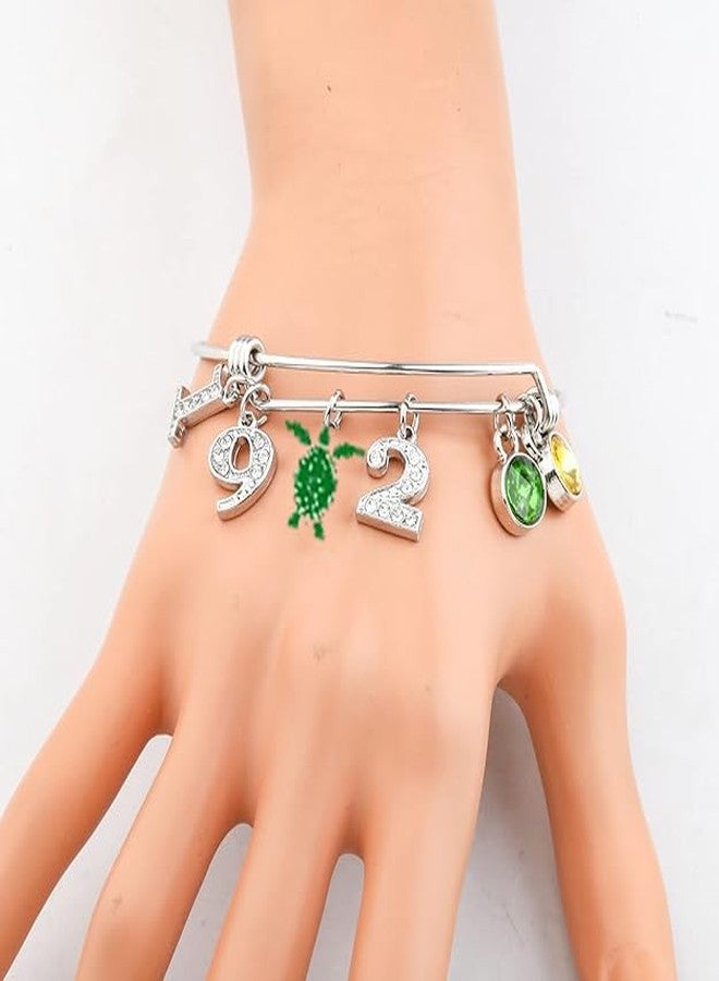 SEIRAA Sorority Green & Yellow Gifts Sorority Nursing Sorority Jewelry Greek Sorority Charms Bracelets (Bracelet) - Image 3