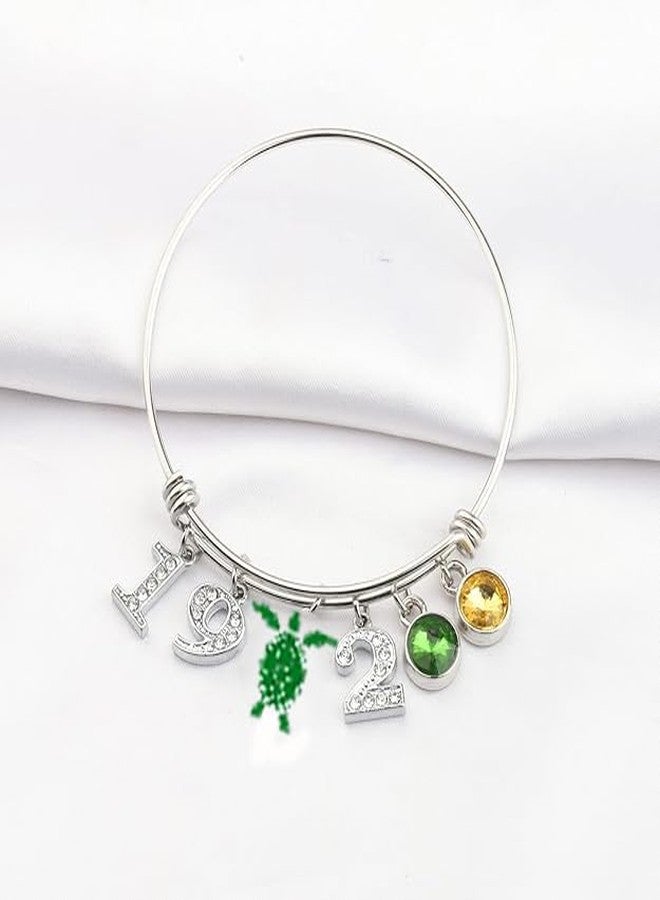 SEIRAA Sorority Green & Yellow Gifts Sorority Nursing Sorority Jewelry Greek Sorority Charms Bracelets (Bracelet) - Image 2