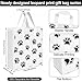 Tudomro 150 Pack Christmas Boutique Bags Christmas Plastic Merchandise Valentines Reusable Shopping Gifts Bags 10 x 13 Inch for Xmas Holiday Party SuppliesPaw Pattern - Image 4