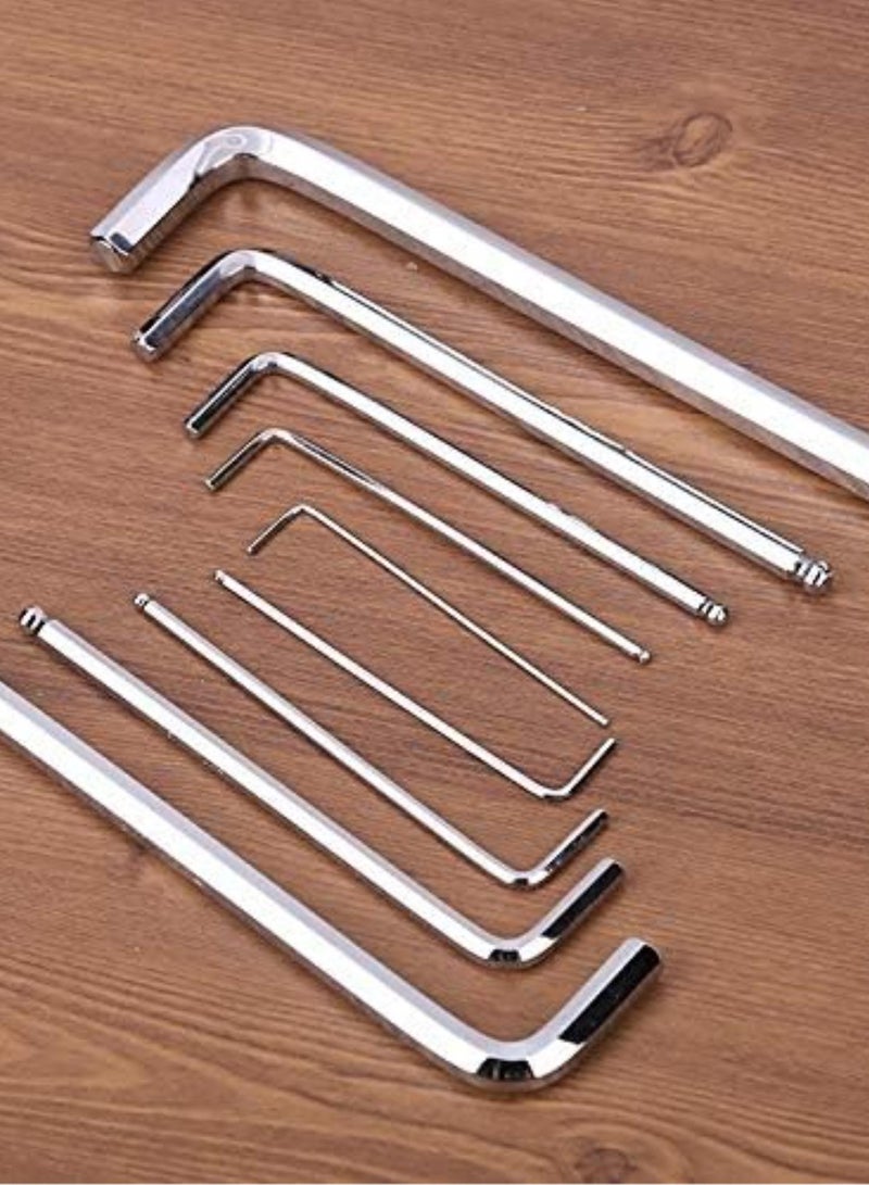 GGOOT DIY Tool 9PCS Ball Head Hex Wrench Hexagonal Wrench L-shaped Wrench Hardware Tool - Image 3