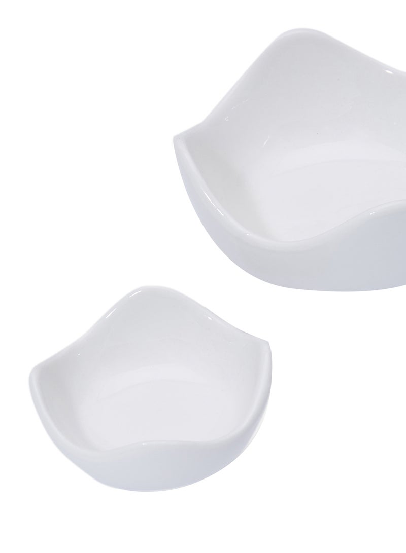 SYMPHONY 2-Piece Alfresco Modern Dip Bowls Set White - Image 2